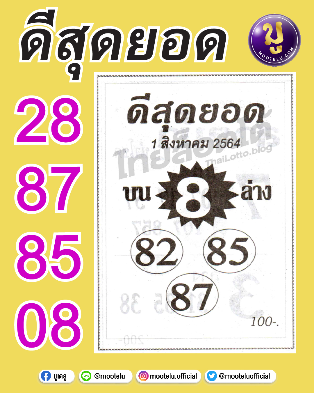 ดีสุดยอด 01-08-64