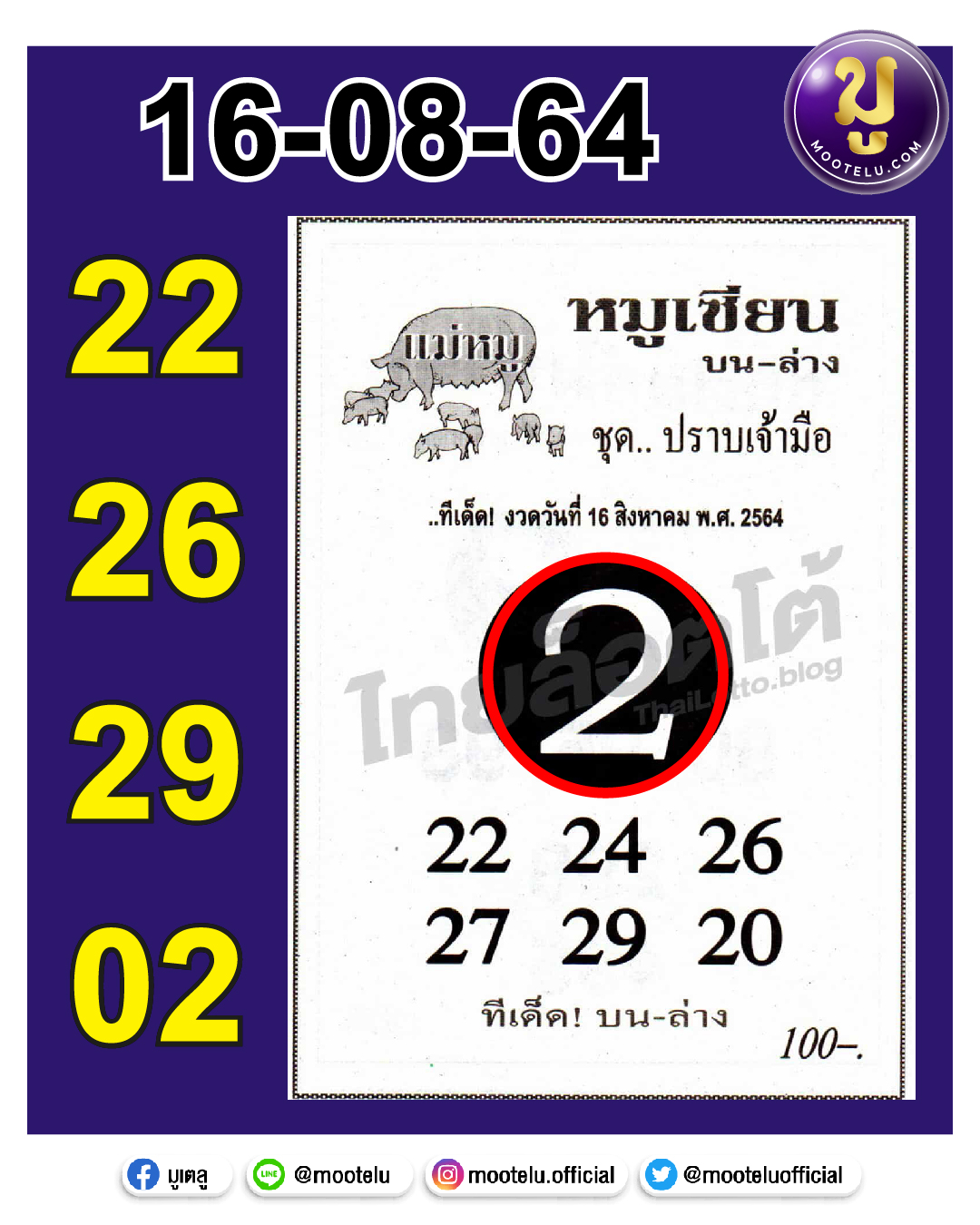 หมูเซียน 16-08-64