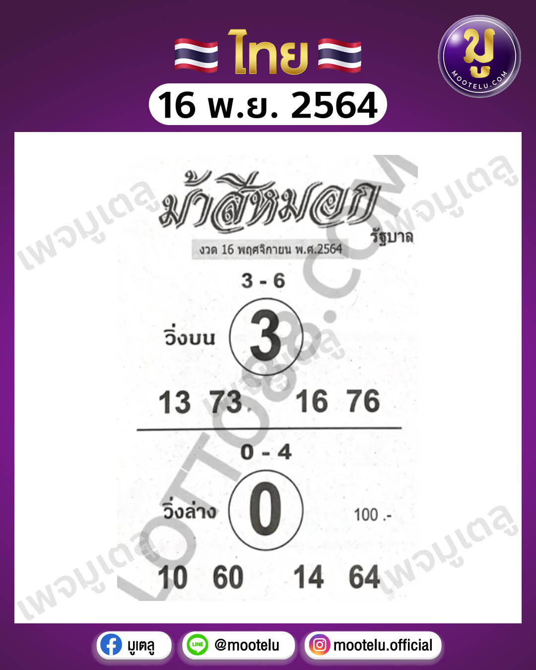 ม้าสีหมอก 16-11-64