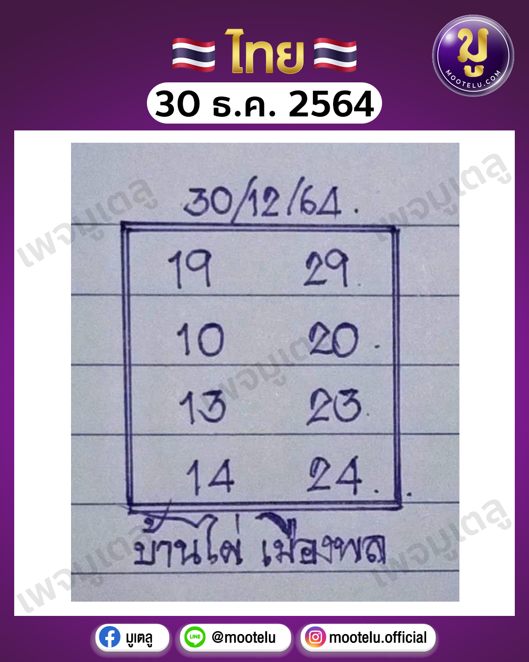 บ้านไผ่ เมืองพล 30-12-64