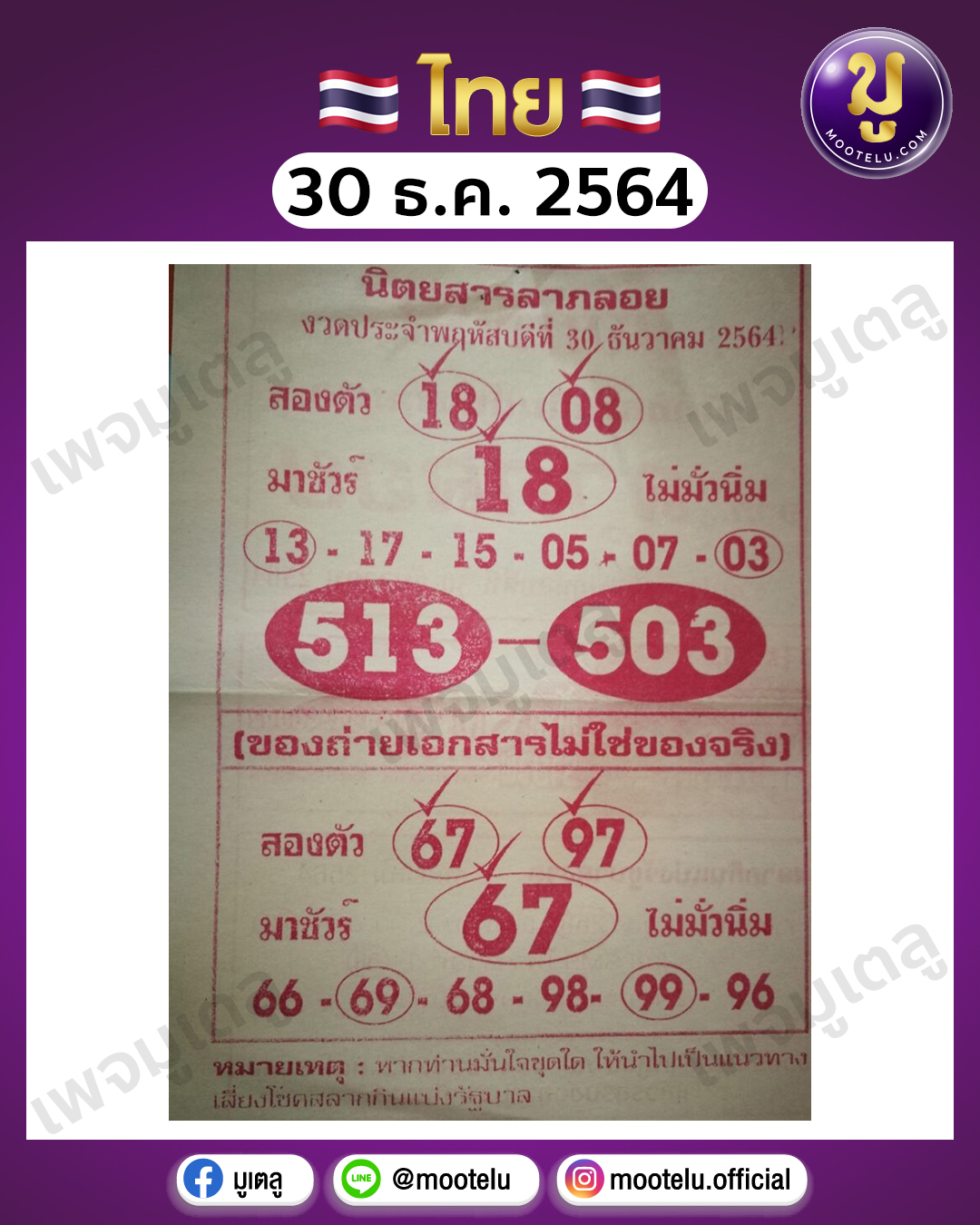 ลาภลอย 30-12-64