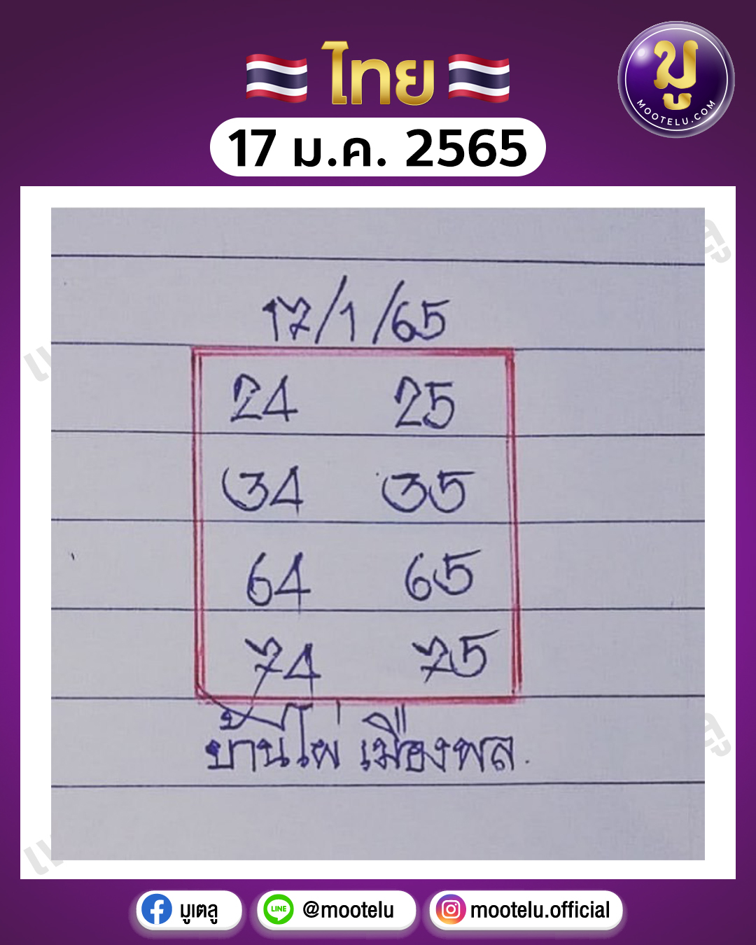 บ้านไผ่ เมืองพล 17-1-65