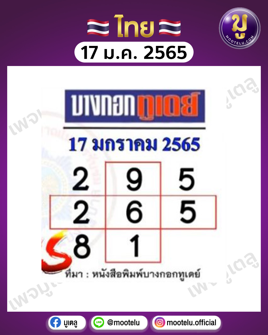 บางกอกทูเดย์ 17-1-65