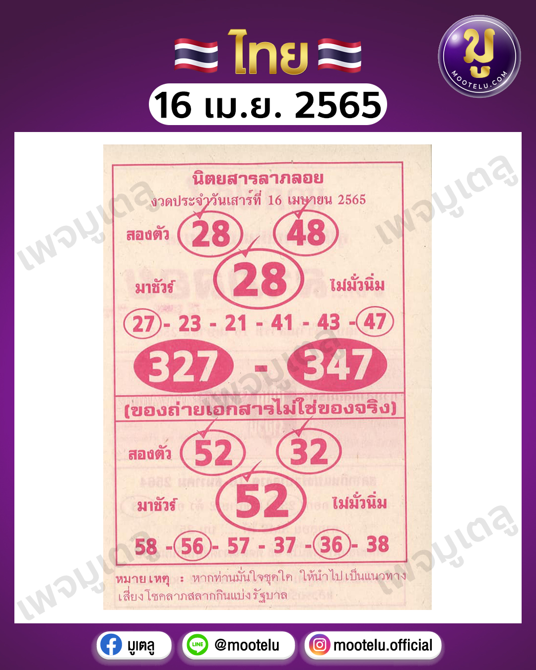 ลาภลอย 16-4-65