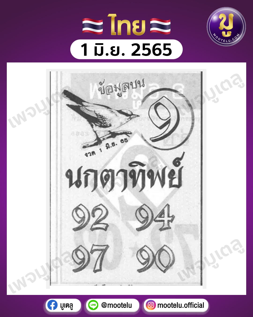 นกตาทิพย์ 1-6-65