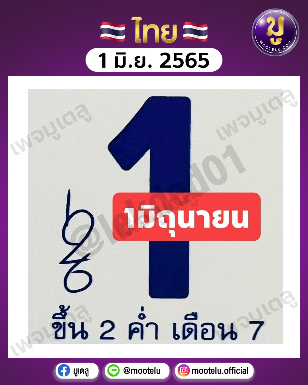 ปฎิทินจีน 1-6-65