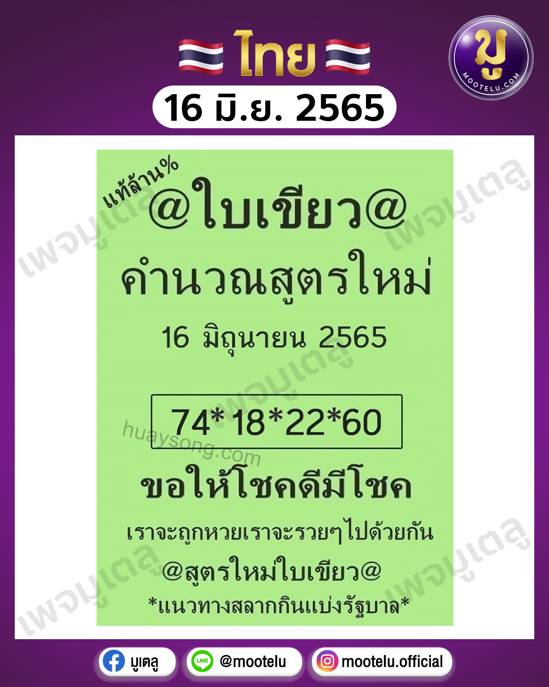 ใบเขียว 16-6-65