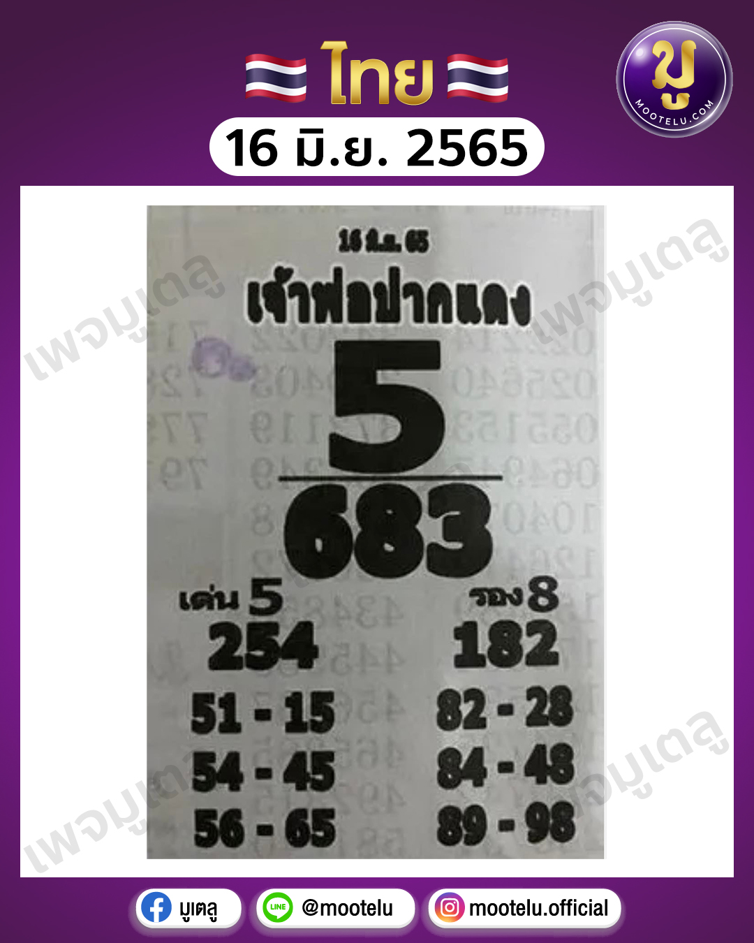 เจ้าพ่อปากแดง 16-6-65