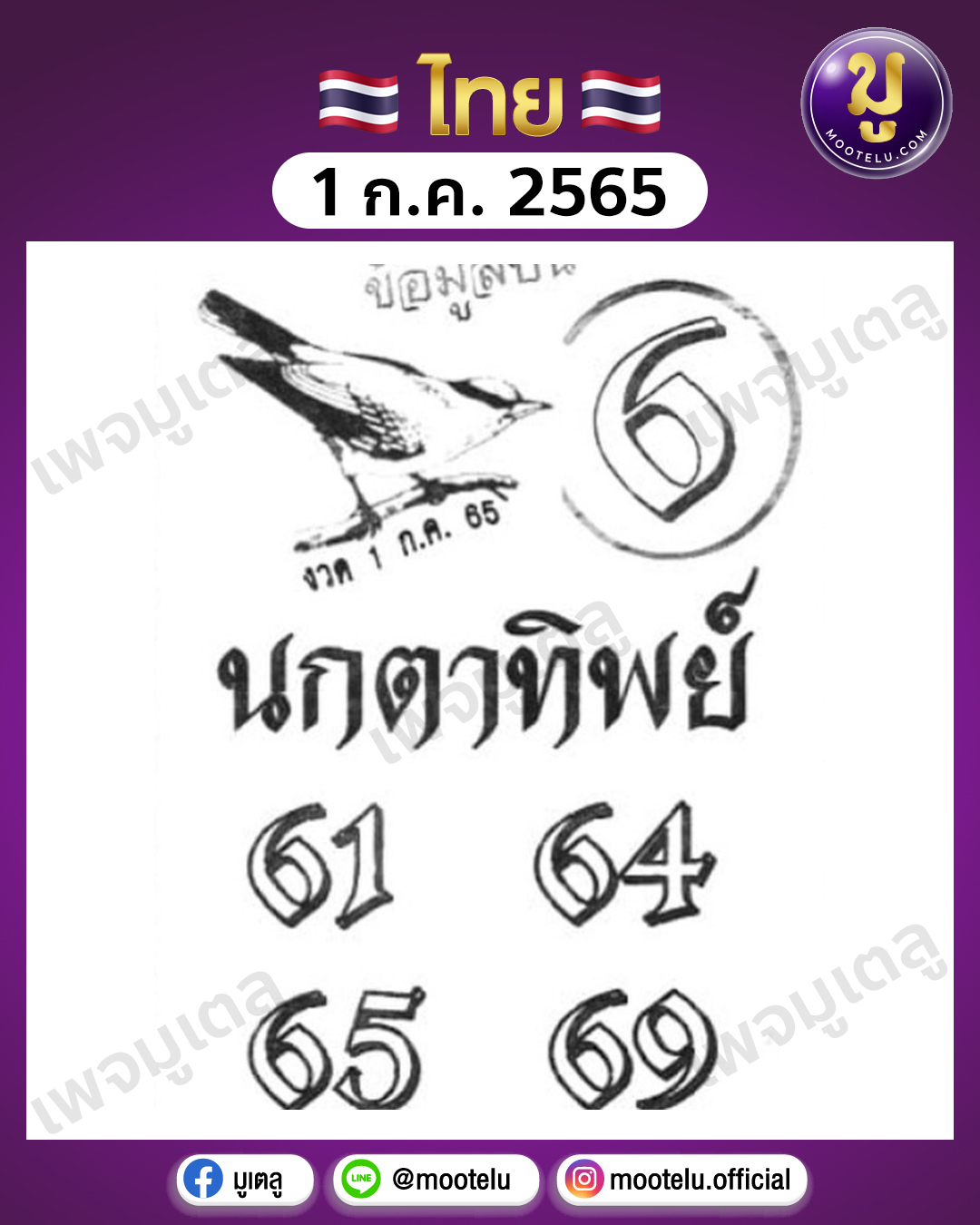 นกตาทิพย์ 1-7-65