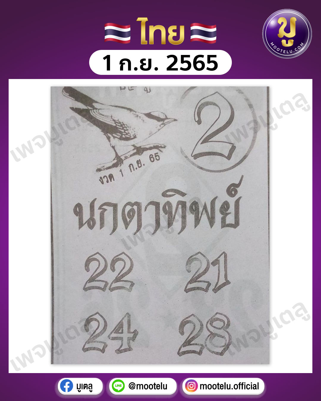 นกตาทิพย์ 1-9-65