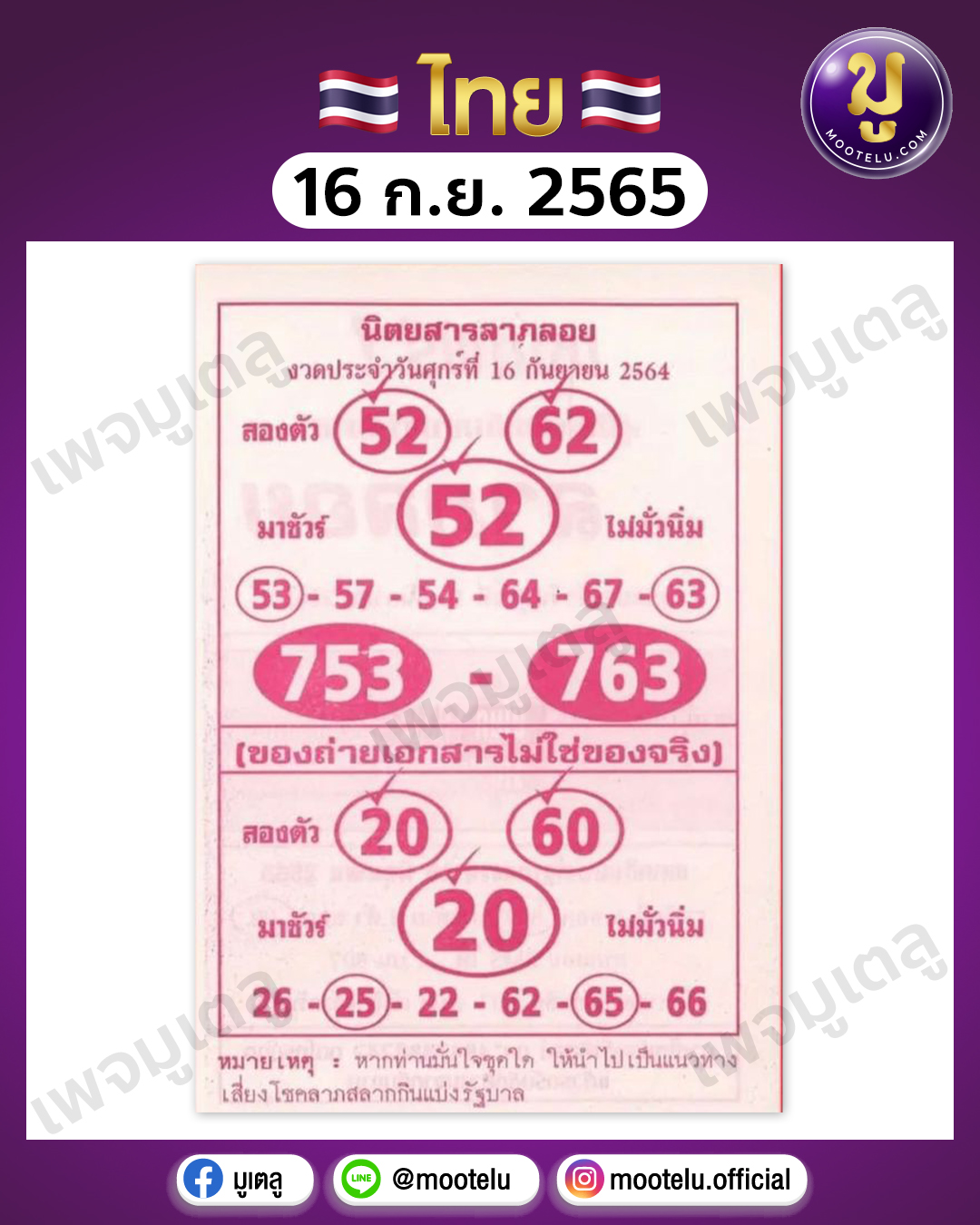 นิตยสารลาภลอย 16-9-65
