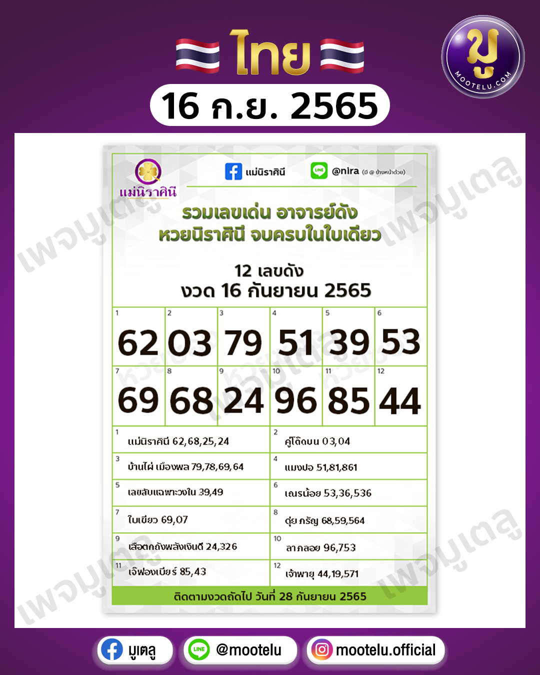 นิราศินี ใบเขียว 16-9-65