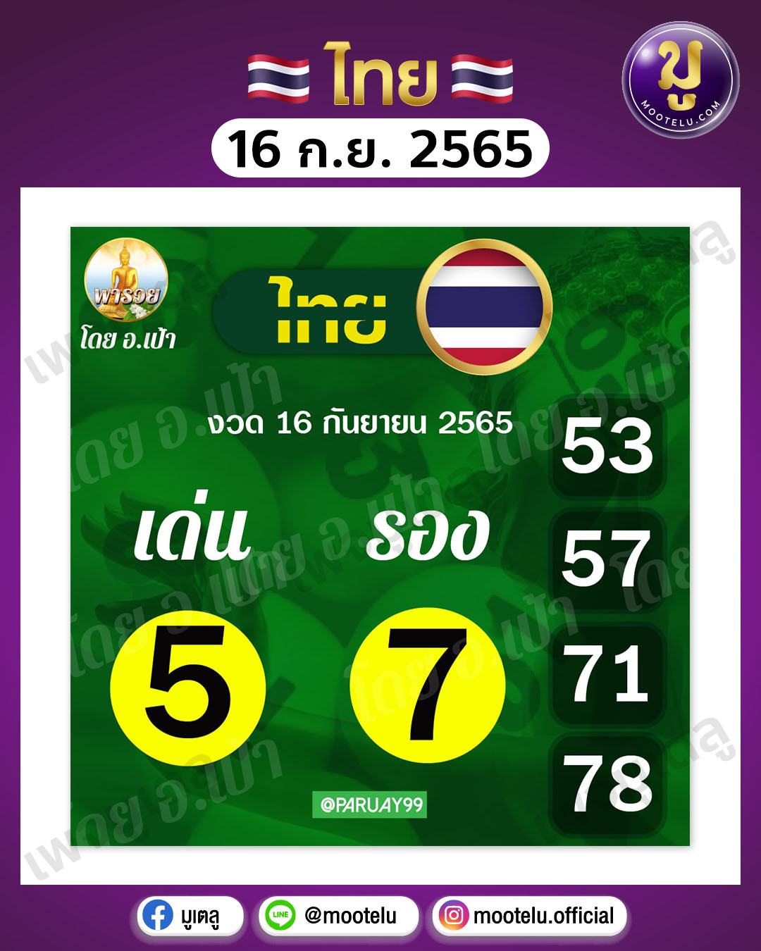 พารวย โดยอ.เป้า 16-9-65
