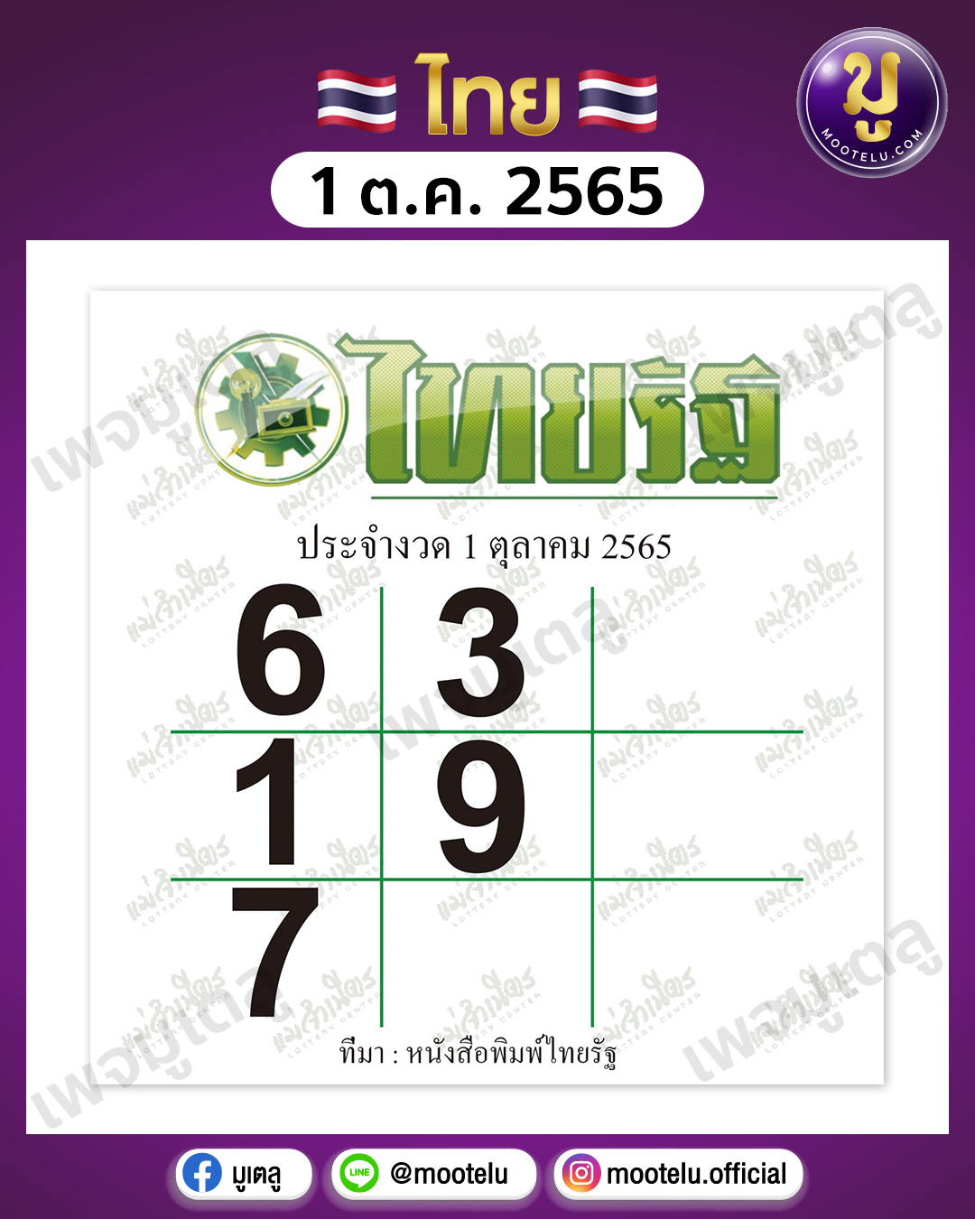 ไทยรัฐ 1-10-65