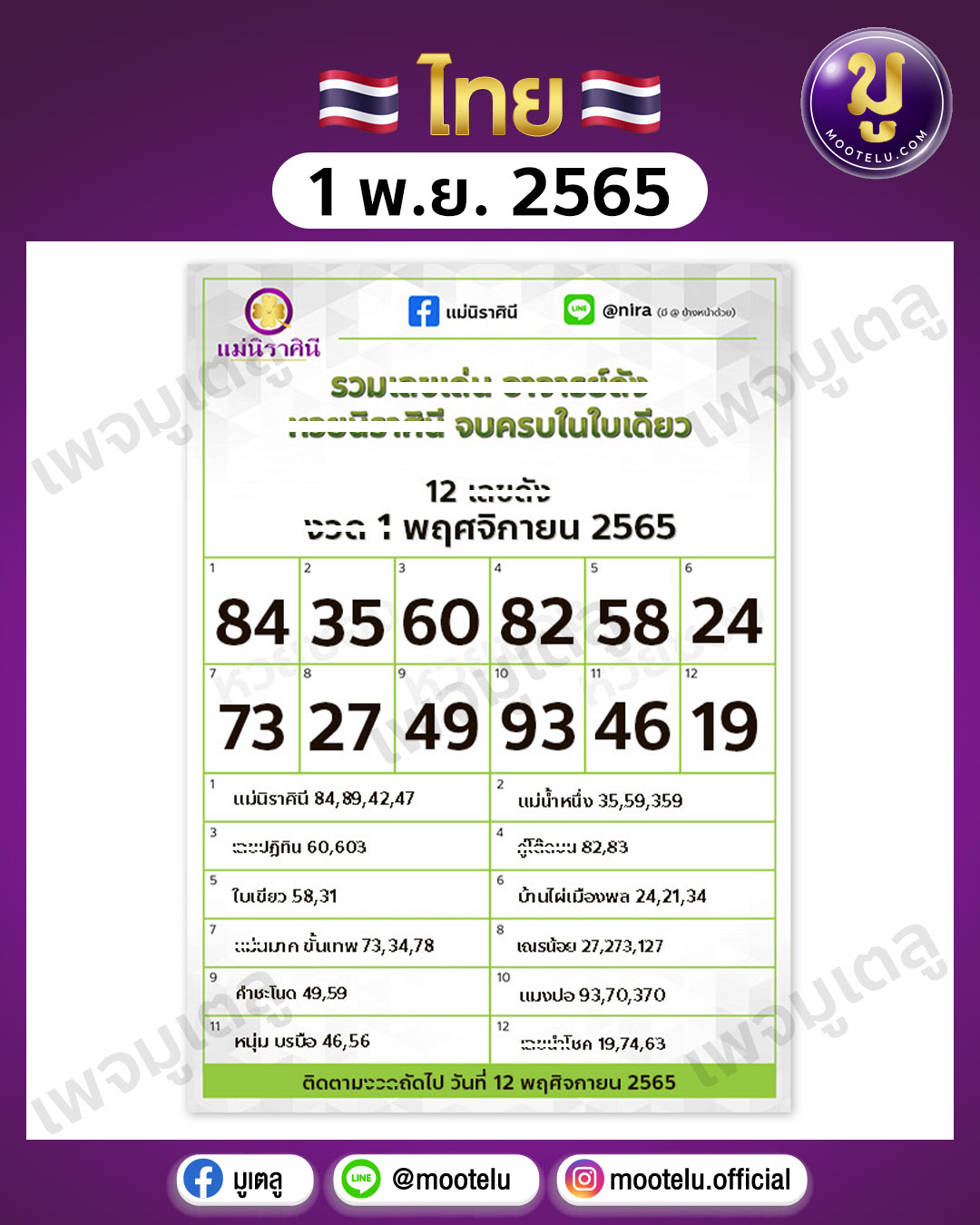 นิราศินี ใบเขียว 1-11-65
