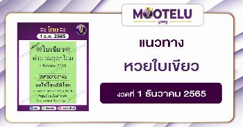 หวยใบเขียว 1-12-65