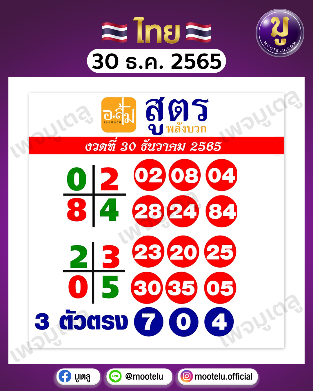 หวยอาจารย์ส้ม 30-12-65