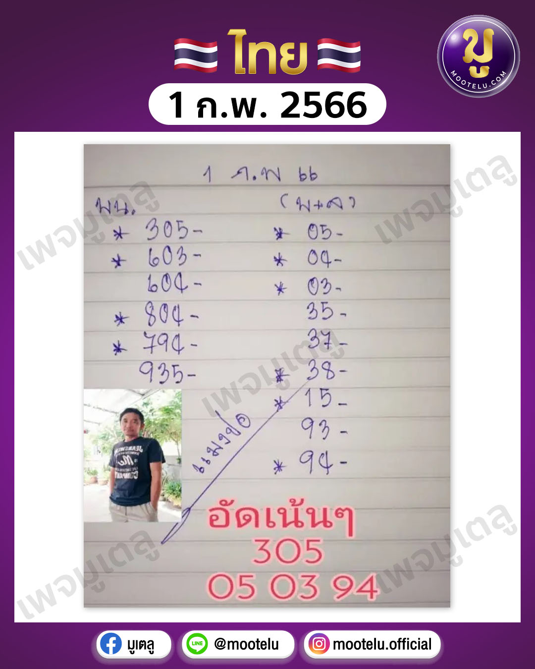 หวยแมงปอ 1-2-66 
