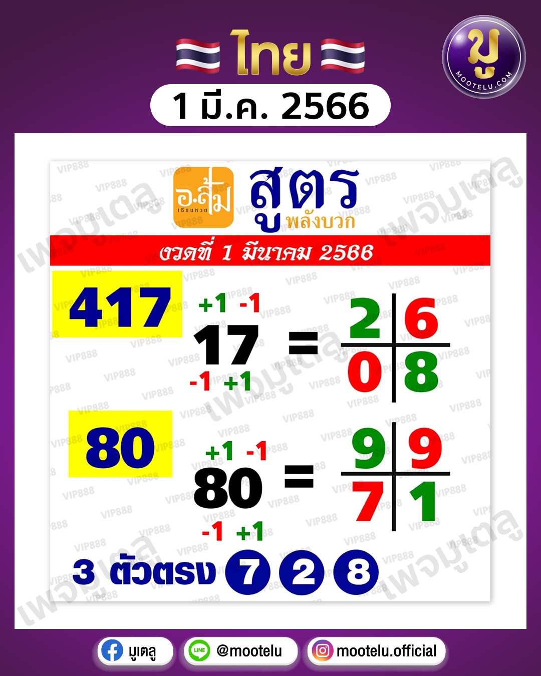 หวยอ.ส้ม 1-3-66 