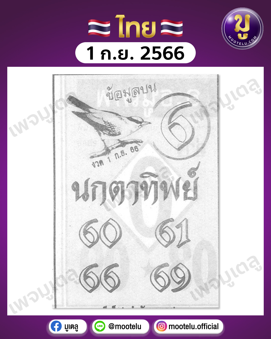 นกตาทิพย์ 1-9-66